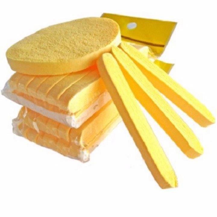 Bông nở rửa mặt Chivey hàng loại 1 gói 12 miếng, Bông mút rửa mặt, miếng rửa mặt - Bông nở Chivey