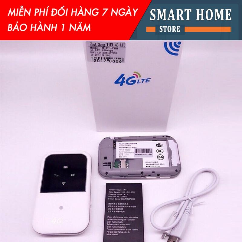 Thiết bị phát sóng wifi bằng sim 3G/4G Huawei C08 kết nối wifi băng thông rộng, tốc độ cao