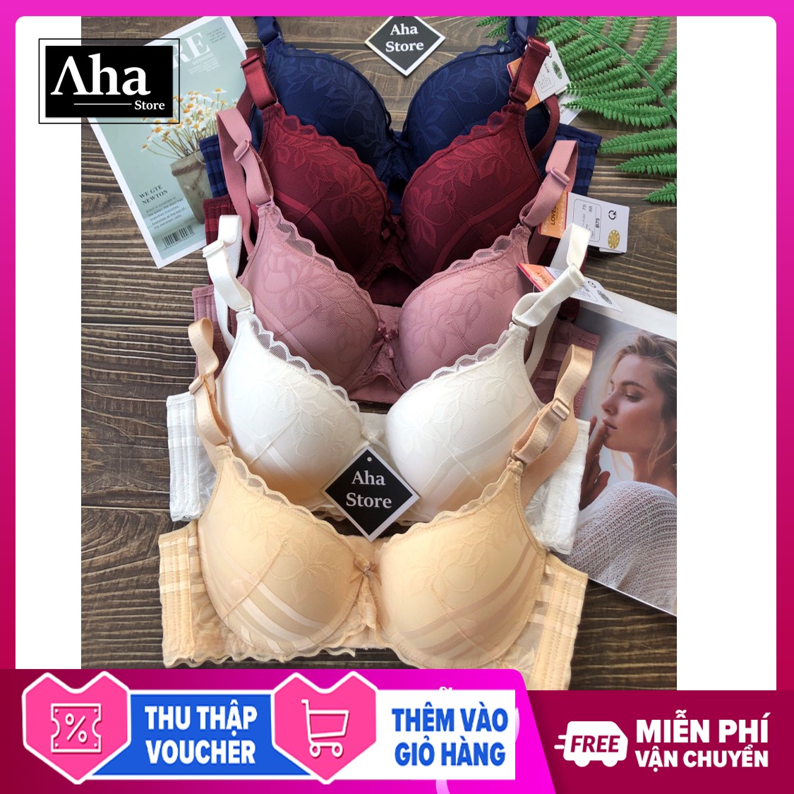 [HCM][SALE SỐC] Áo ngực Lovely hàng Việt Nam xuất Nhật  chất lượng cao mút vừa 3 cm siêu đẹp