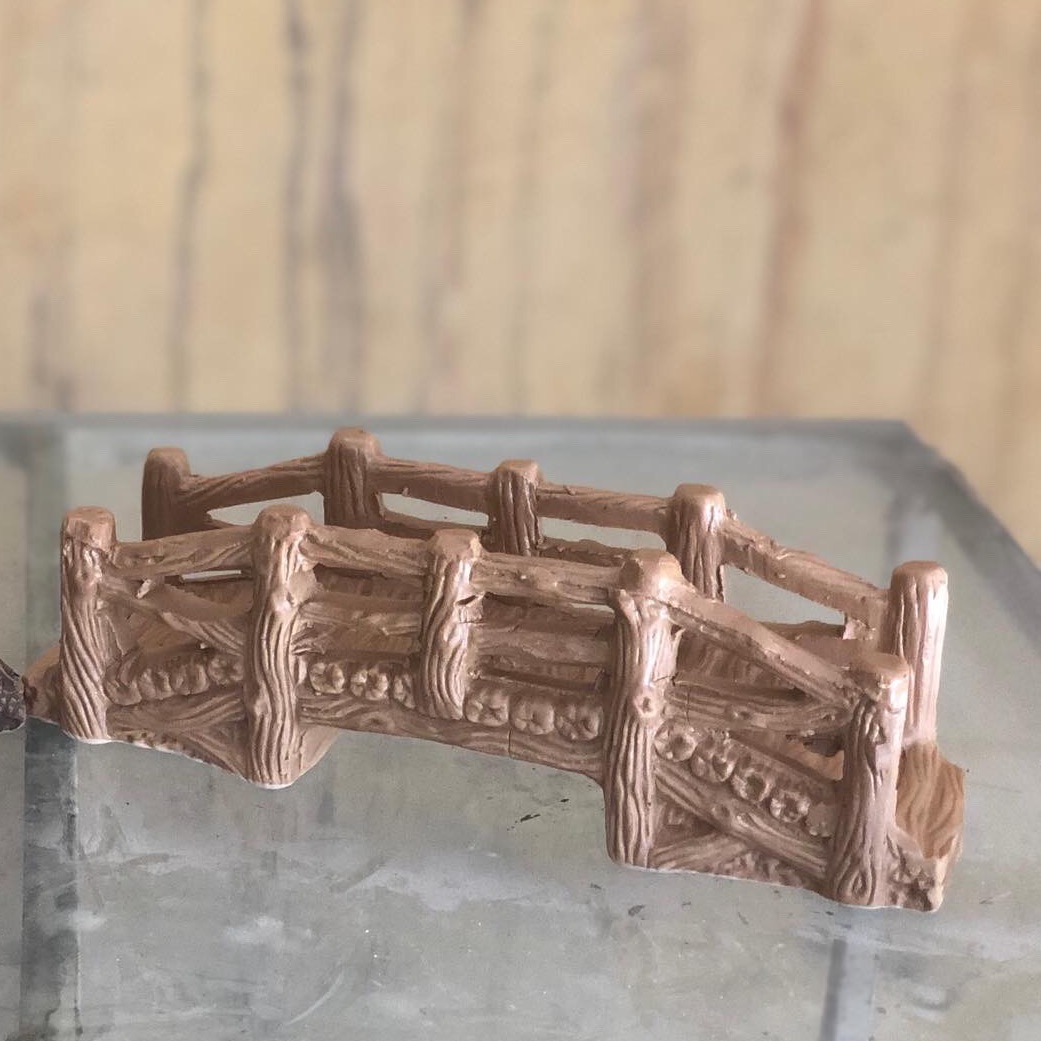 Cầu gỗ - Phụ kiện trang trí tiểu cảnh, bể cá, hòn non bộ, sân vườn