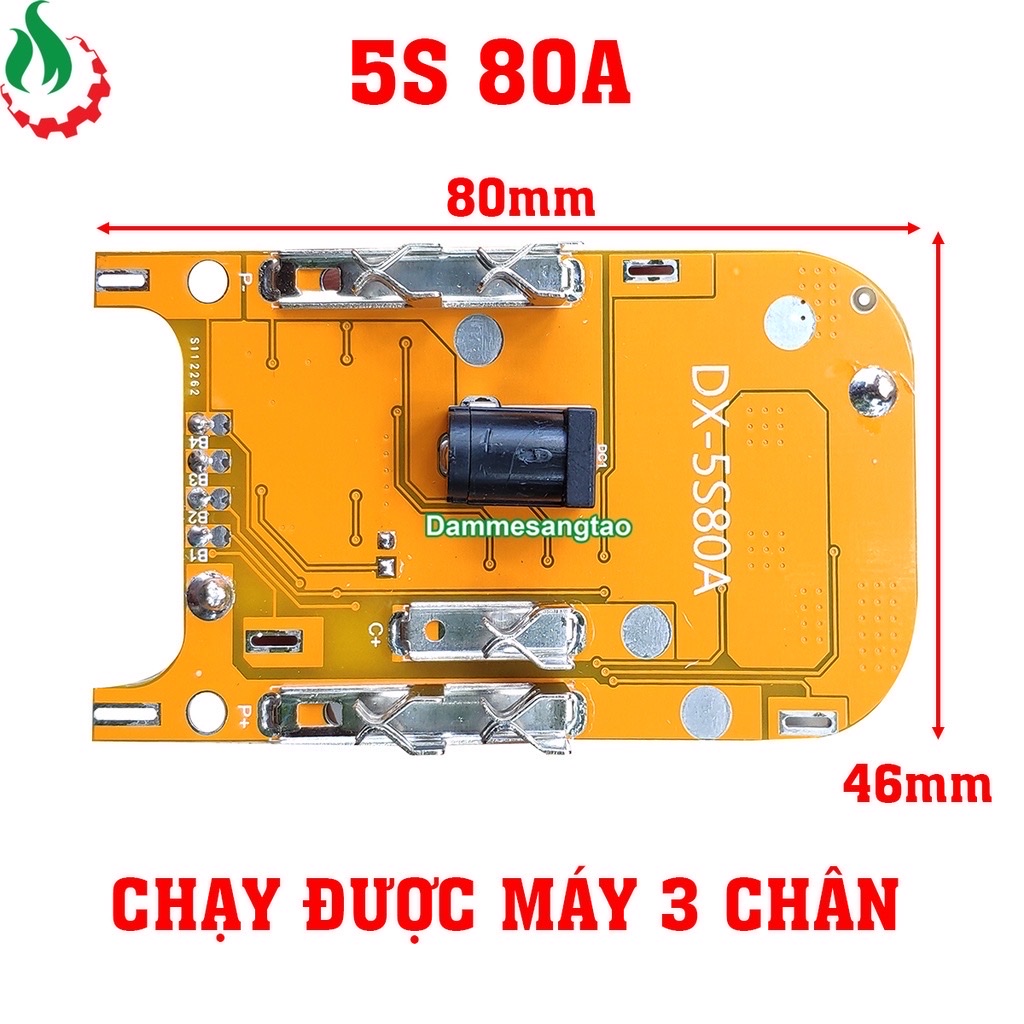 [NPS] Mạch pin Makita 5S18V 80A (loại 3 fet lớn)