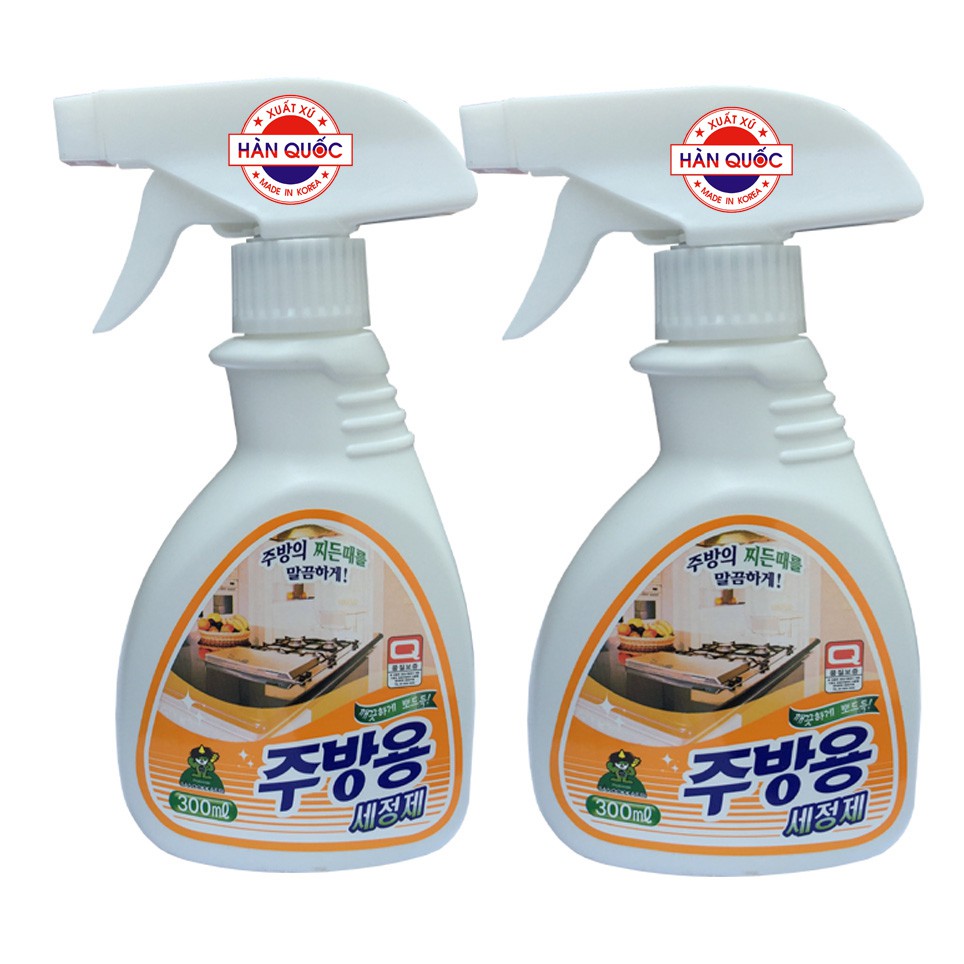Bộ 2 chai Xịt đa năng tẩy rửa nhà bếp Sandokkaebi 300ml - Hàn Quốc