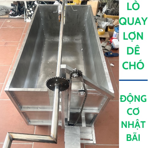 Lò quay lợn - dê - chó . motor nhật bãi quay tự động chuẩn