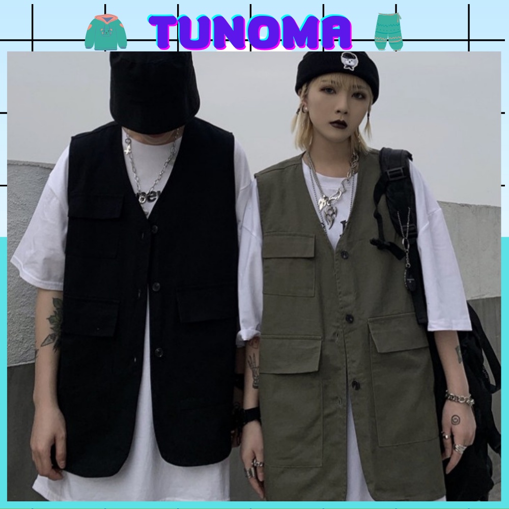 Áo Gile Tunoma áo khoác kaki nam nữ unisex phong cách ulzzang Hàn quốc GL01