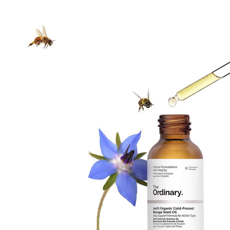 the ordinary 100 Organic Cold-Pressed Borage Seed Oil Dùng cho mọi loại da.
