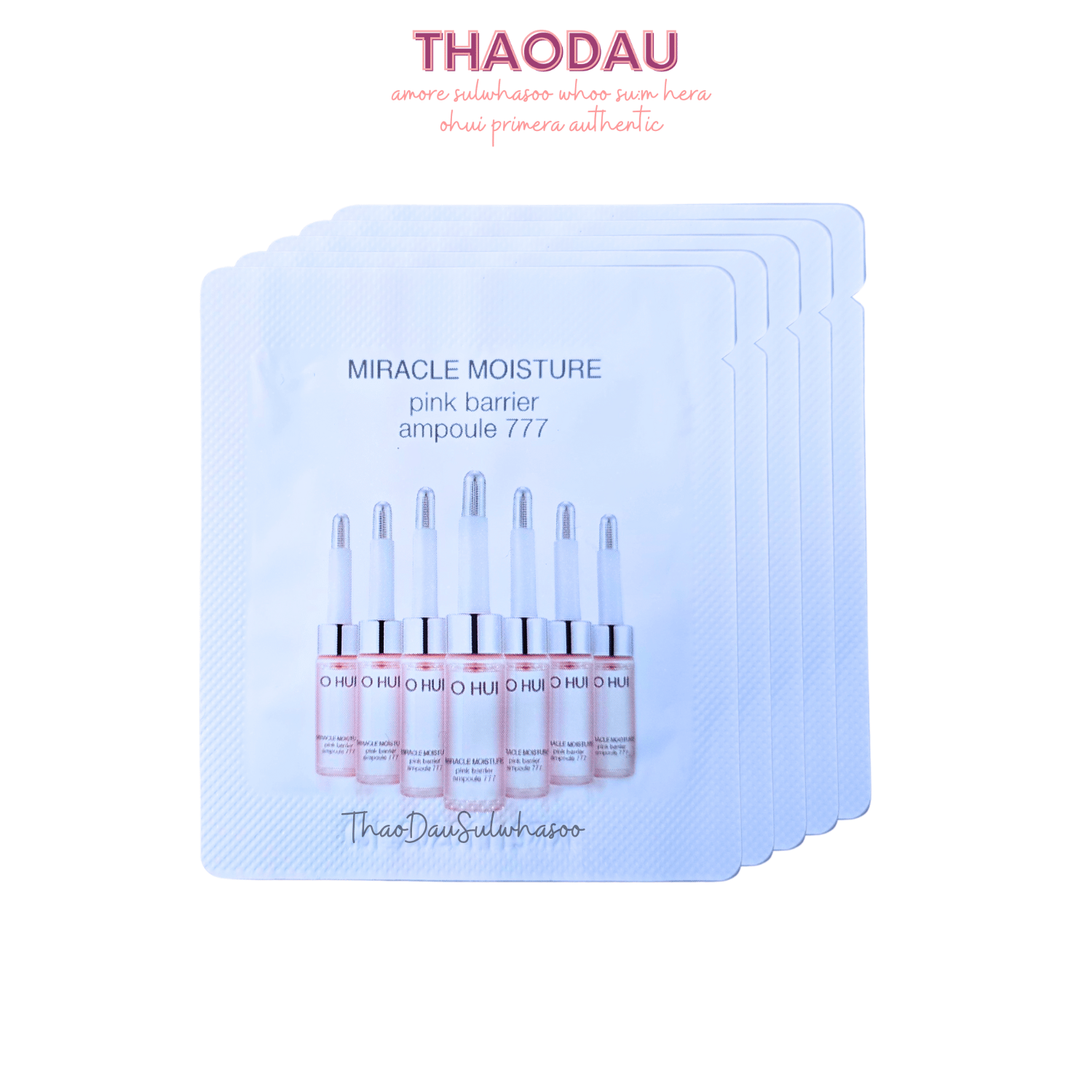 Combo 5 10 30 Tinh Chất Dưỡng Ẩm Chuyên sâu 7 ngày Ohui Miracle Moisture Ampoule Ohui Miracle Moisture Ampoule 777 1Ml tloskorea cũ