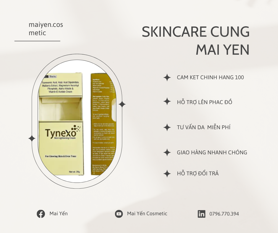 Tynexo cream dark spot melasma, freckle cream 20g
