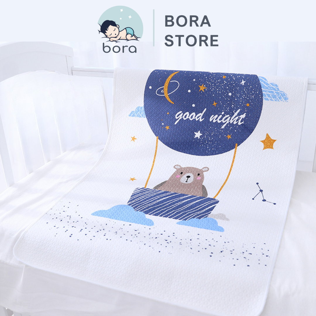 Tấm lót chống thấm cho bé 4 lớp, thoáng khí, có thể giặt được 50x70, 80x100cm