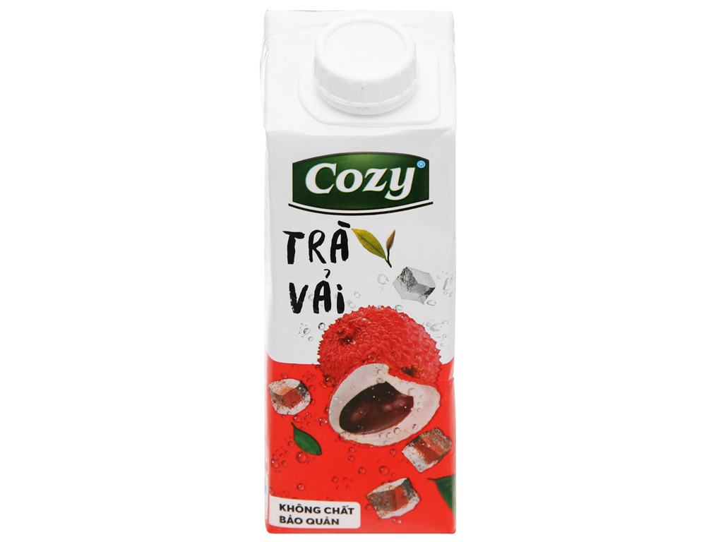 Thùng 6 lốc lốc 4 hộp trà cozy vị vải 225ml/ hộp