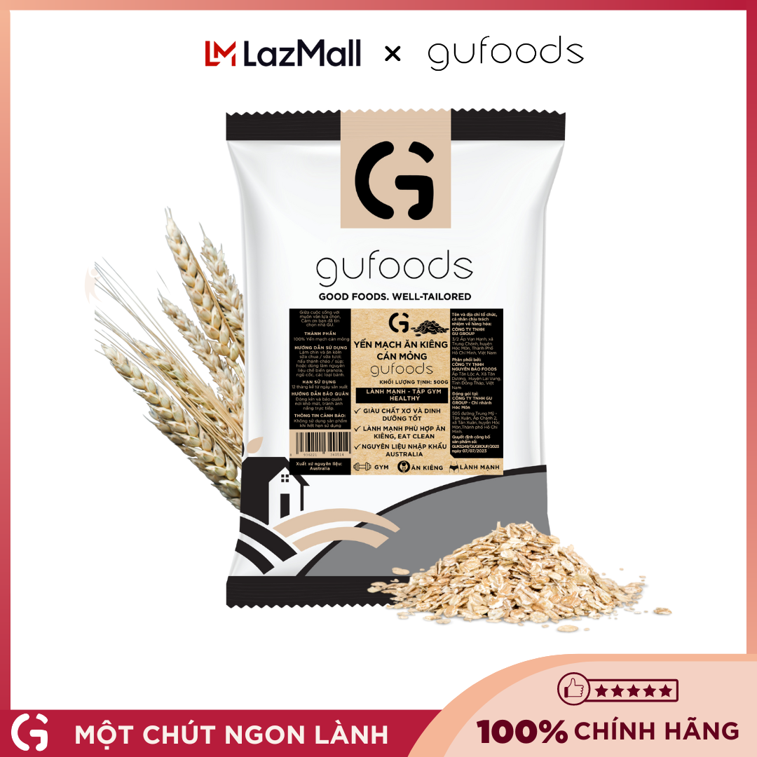 Yến Mạch Tươi Cán Mỏng Gufoods