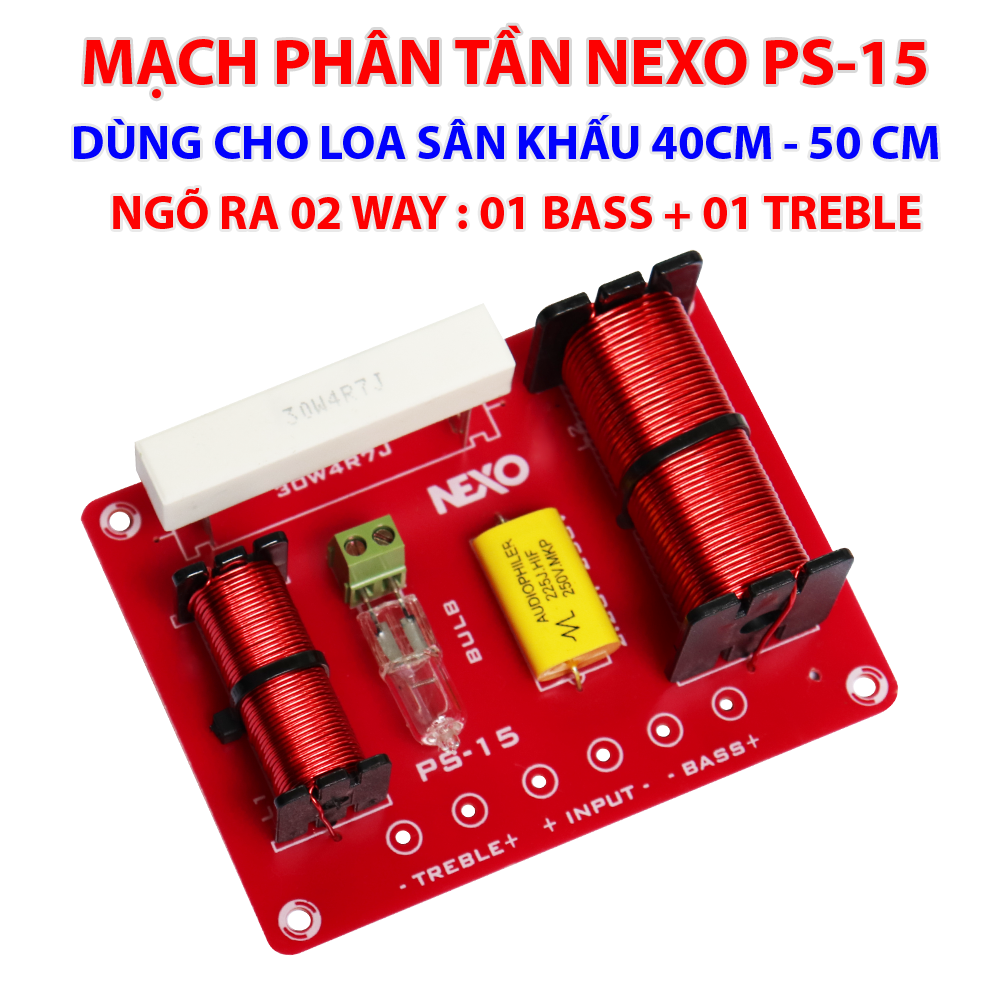 Combo 02 mạch phân tần công suất lớn dùng cho Loa Sân Khấu. Phân định tần, Bảo vệ loa và chống hú hiệu quả.