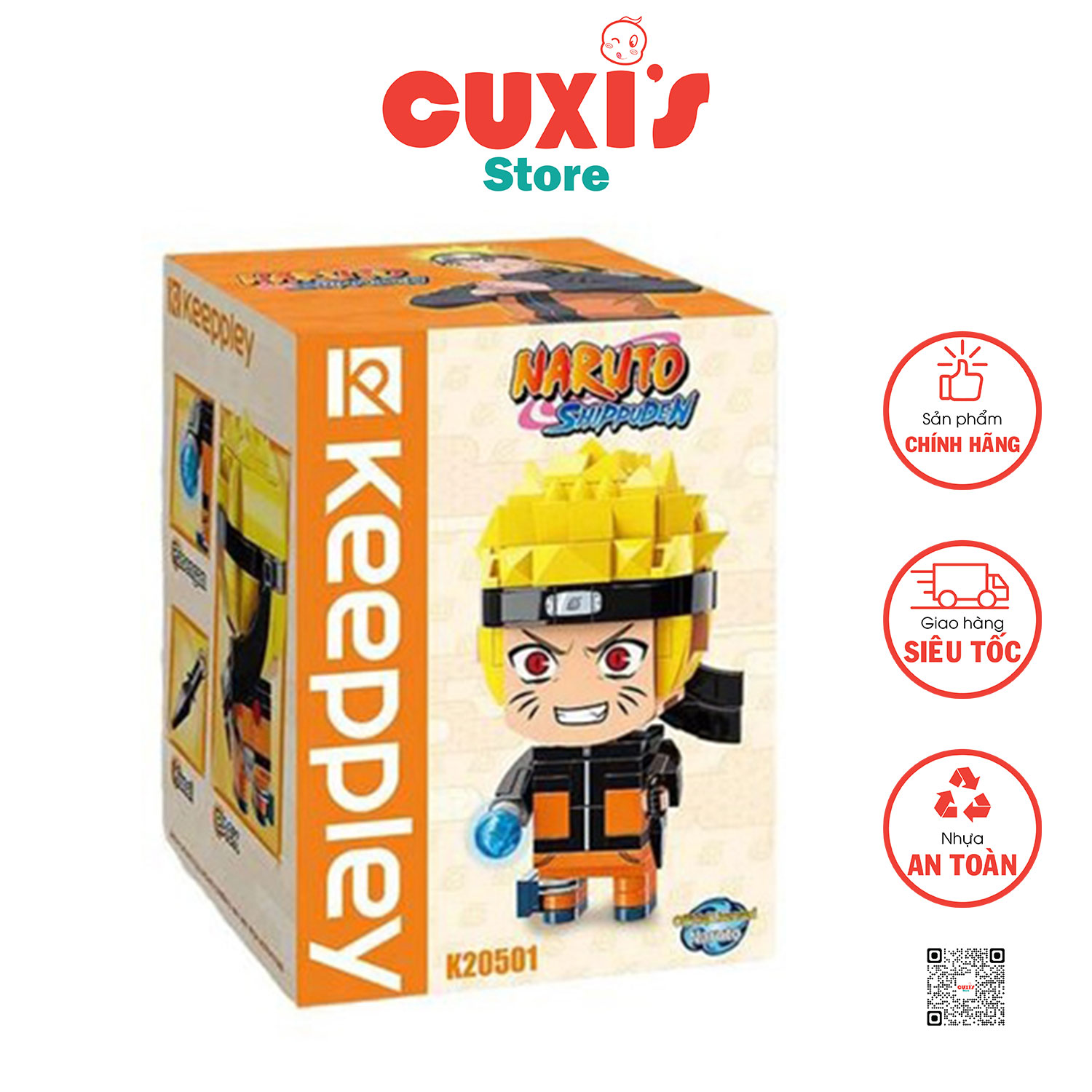 Đồ chơi lắp ráp lego naruto, keeppley naruto, qman k20501 - naruto - uzumaki naruto