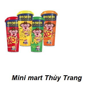 Combo 10 ly xúc xích lắc Heo Cao Bồi đủ vị, ly 72g