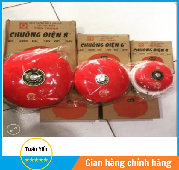 Chuông điện 220v - 2inch, 3inch, 4inch, 6inch, 8 inch, 10 inch