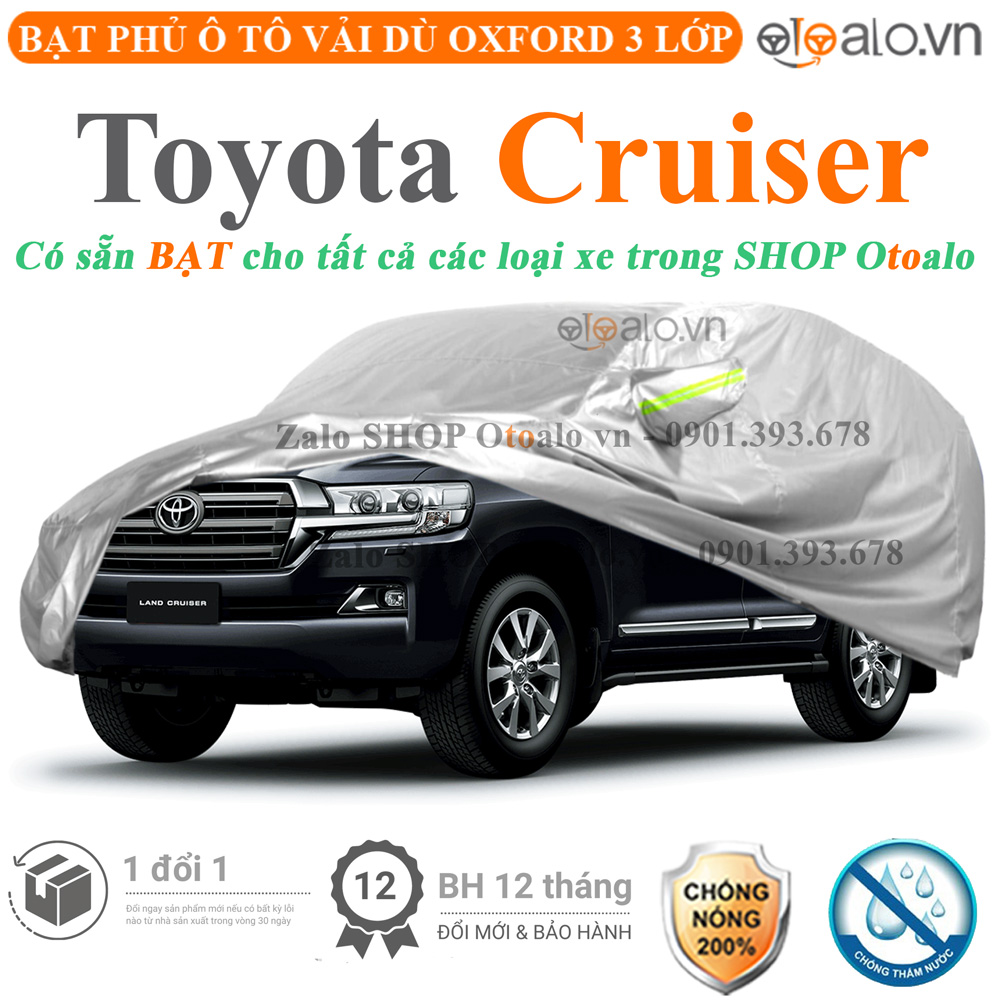 Bạt phủ xe ô tô Toyota Land Cruiser chống nắng mưa 3 lớp CAO CẤP - OTOALO