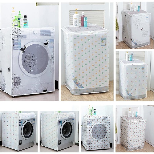 [LOẠI 7-8KG] Áo Trùm Máy Giặt Chống Thấm Loại Dày, Chống Bụi Bẩn, Chống Nước Dùng Cho Máy Cửa Trên, Cửa Trước 55x58x87cm