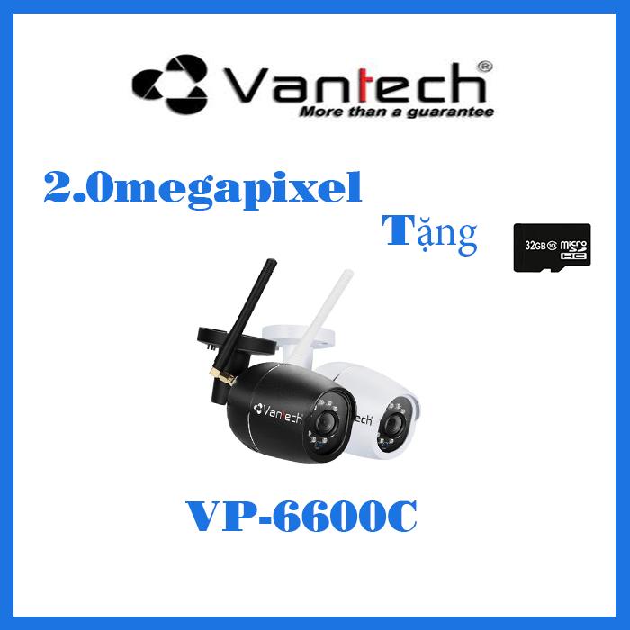 Camera ip hồng ngoại không dây 2.0 megapixel vantech vp-6600c kèm thẻ nhớ