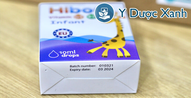 HIBON Vitamin D3 K2, 10ml, Vitamin D3K2 cho bé, trẻ sơ sinh - Y Dược Xanh