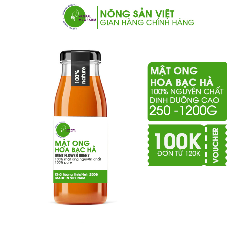 Mật ong hoa bạc hà Hà Giang nguyên chất organic lựa chọn khỏe mạnh hơn Meo Farm