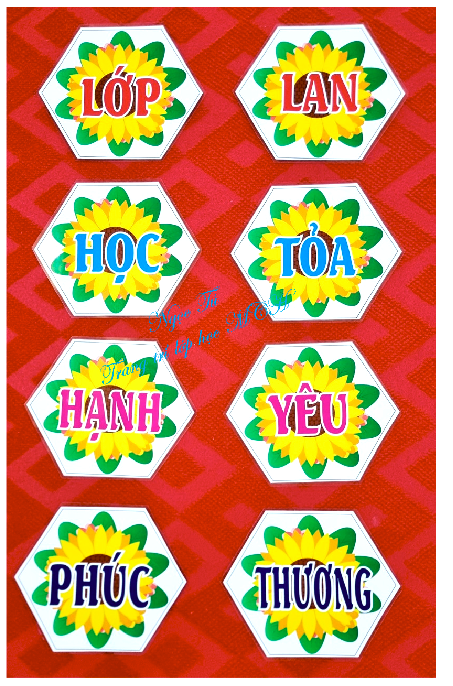 Khẩu hiệu trang trí lớp học hạnh phúc lan tỏa yêu thương .