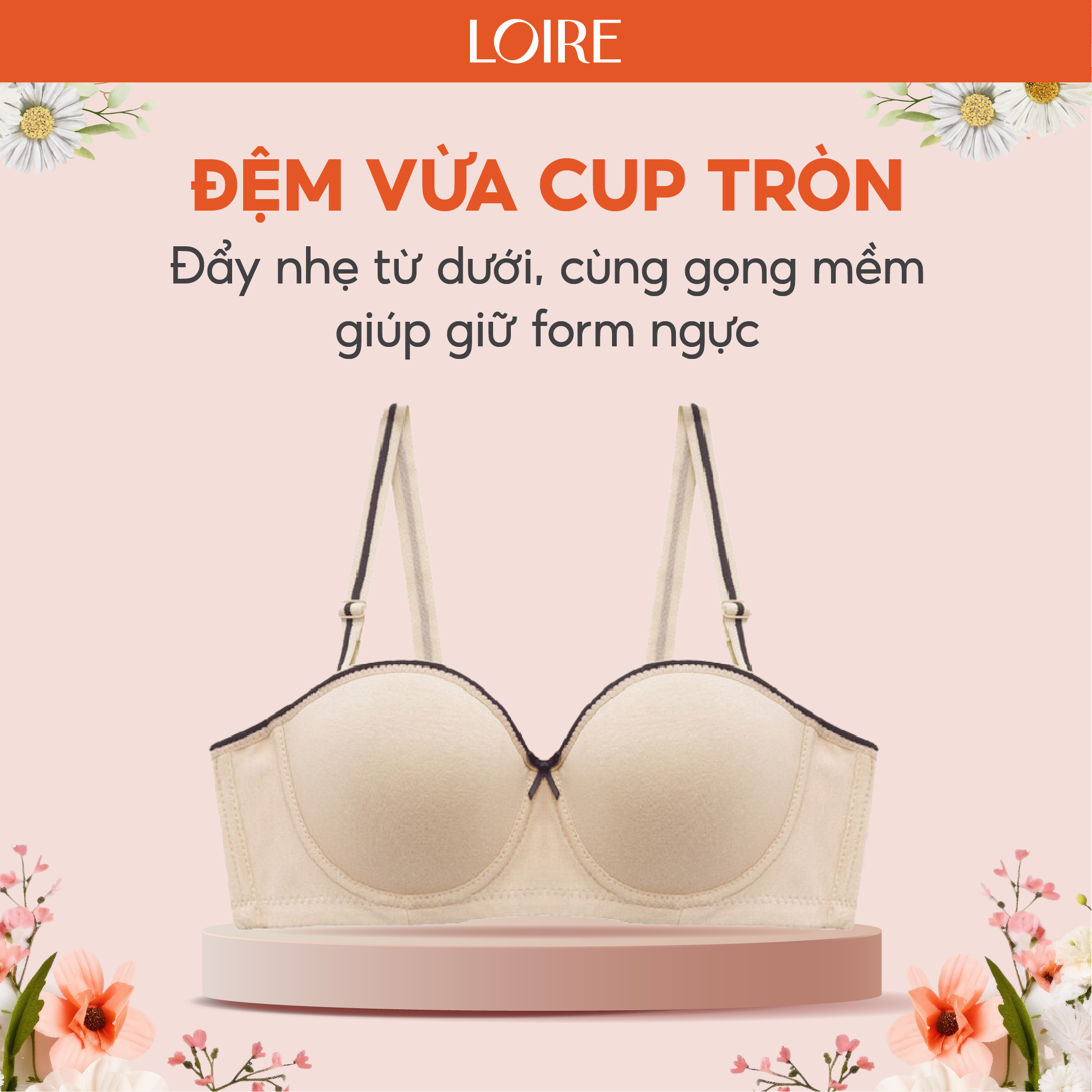Áo Lót Có Gọng Nâng ngực Loirechic BRNC61