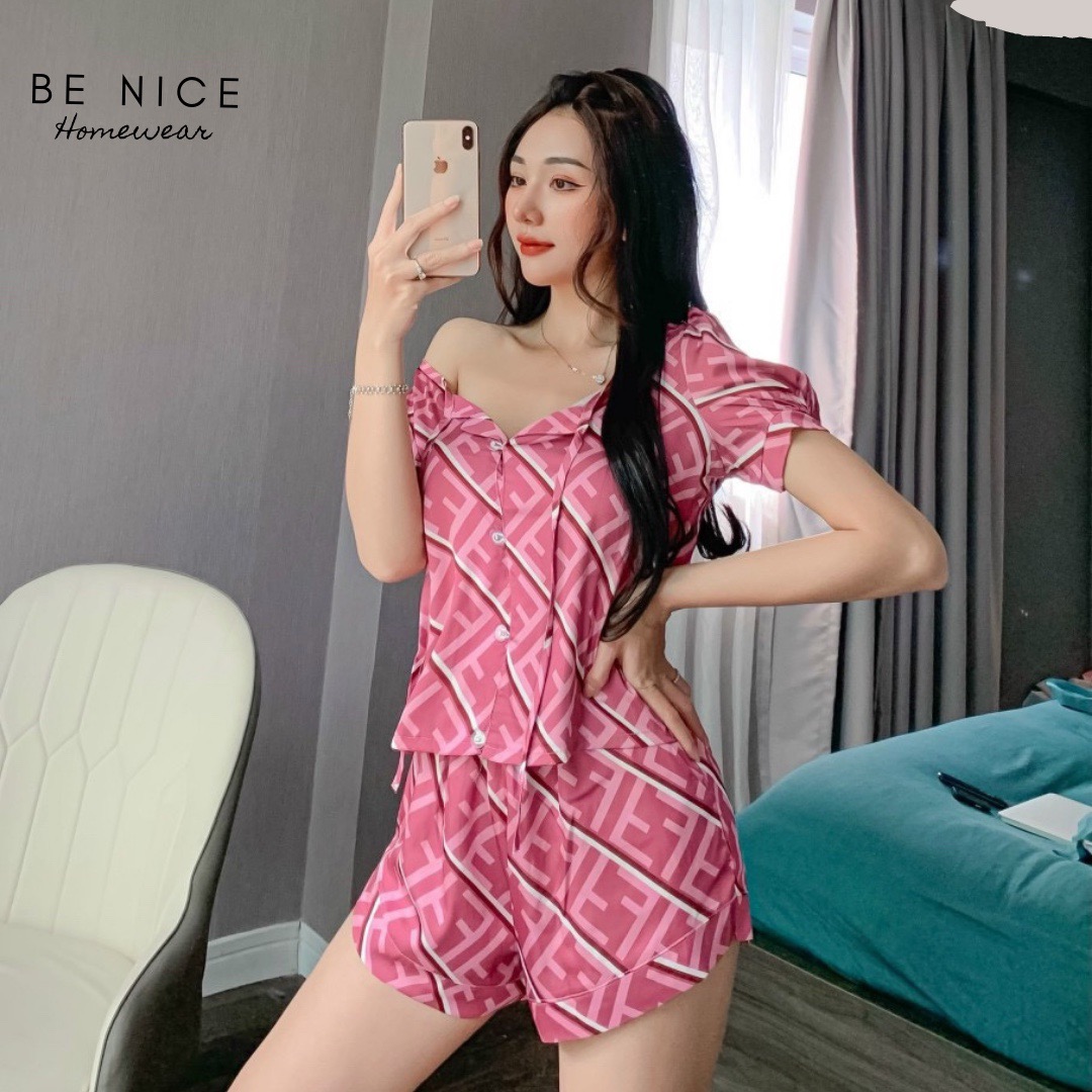 Set short lụa cột dây xinh xắn