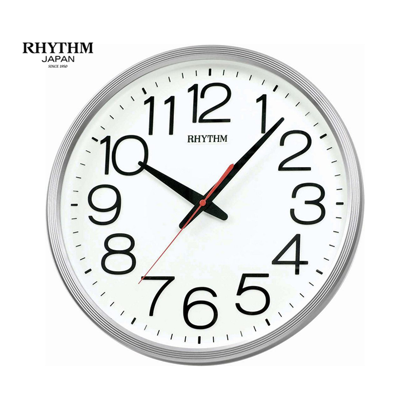 Đồng hồ treo tường Nhật Bản Rhythm CMG495CR19,Kt 36.0 x 4.4cm, 855g, Vỏ nhựa cao cấp, dùng PIN