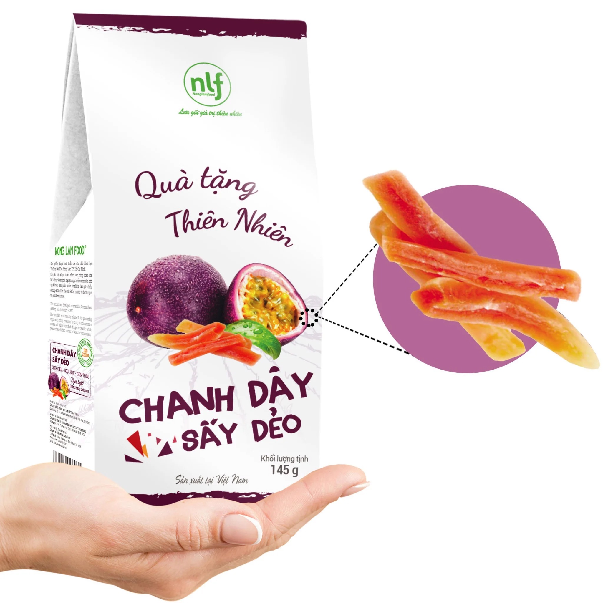 Chanh Dây Sấy Dẻo Hộp 145g | Healthy Snack