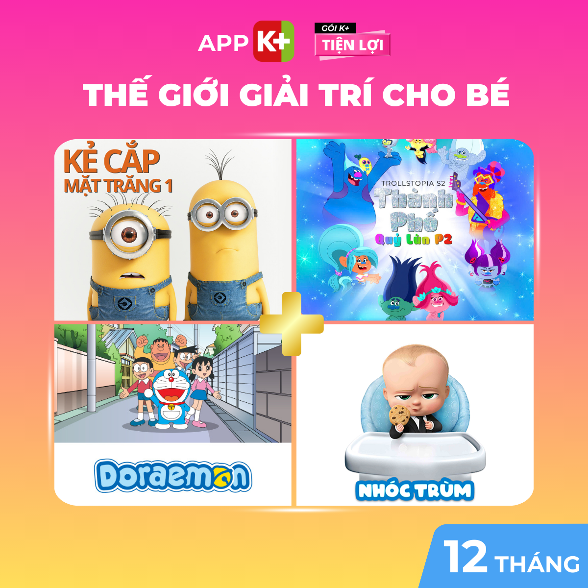 APP K+ Gói Tiện Lợi - Thời hạn 12 tháng
