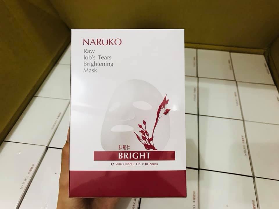 Mặt Nạ Naruko Ý Dĩ - Bản Đài, dưỡng trắng da, se lỗ chân lông. Tặng kèm mặt nạ khi mua 2 hộp bất kỳ.