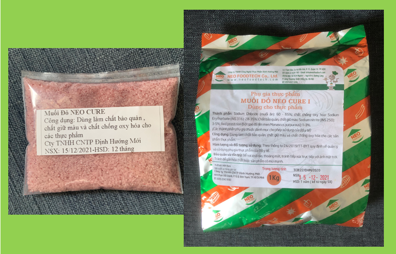 Muối Đỏ NEO CURE - 100g sản phẩm phụ gia chuyên dùng cho làm xúc xích lạp xưởng