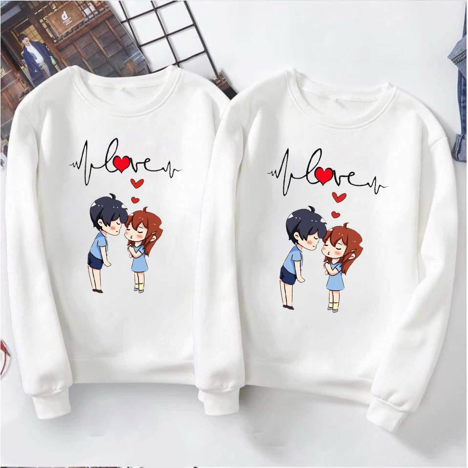 Áo đôi nỉ love