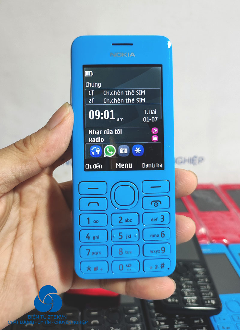 Điện thoại 2 sim giá rẻ Nokia 206 chính hãng pin trâu sóng khoẻ
