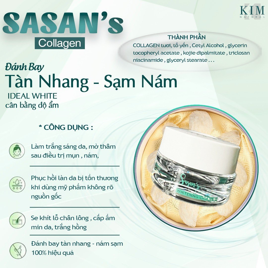 Kem dưỡng Sansan collagen Kim Natural