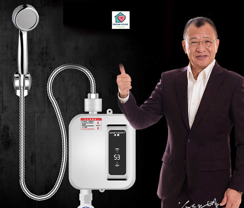 Bình nóng lạnh trực tiếp tiết kiệm điện, máy nước nóng trực tiếp tại vòi, máy nóng lạnh tiết kiệm điện điều chỉnh nhiệt độ Tặng kèm vòi sen  Có bảo hành 6 tháng lỗi 1 đổi 1
