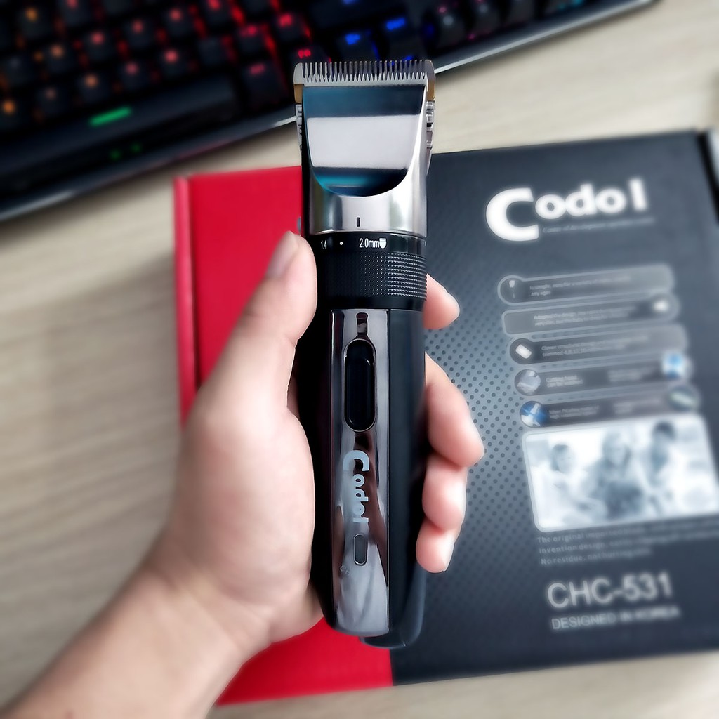 [HOT MÙA DỊCH] Tông đơ cắt tóc cao cấp công nghệ Hàn Quốc Codol 531,tăng đơ cắt tóc an toàn,tiện lợi cho cả người lớn và trẻ em- Thiết kế độc đáo - động cơ mạnh mẽ