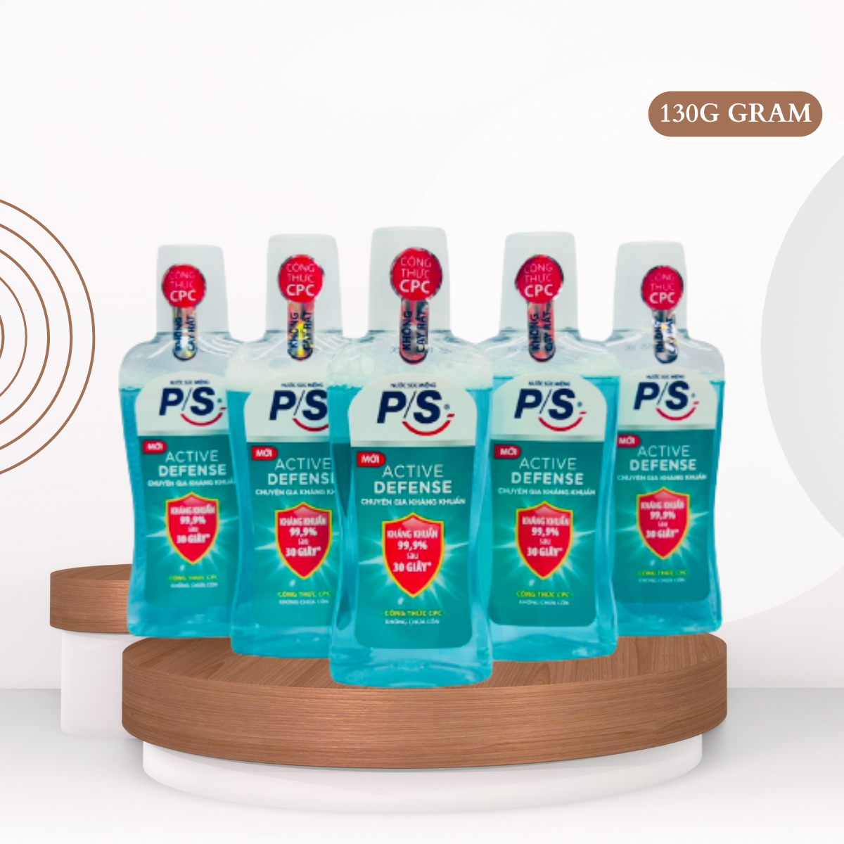 5 CHAI Nước súc miệng Ps ngừa sâu răng diệt khuẩn 130ml