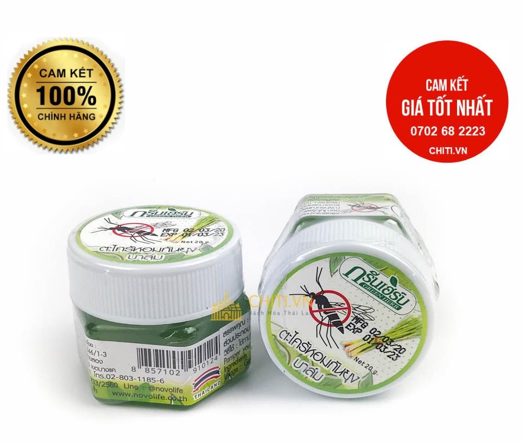 Dầu cù là thoa Muỗi đốt Green Herb Thái Lan