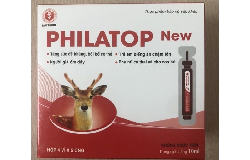 Tpcn philatop con hươu ống nhựa 10ml - hộp 20 ống - dùng cho trẻ biếng ăn