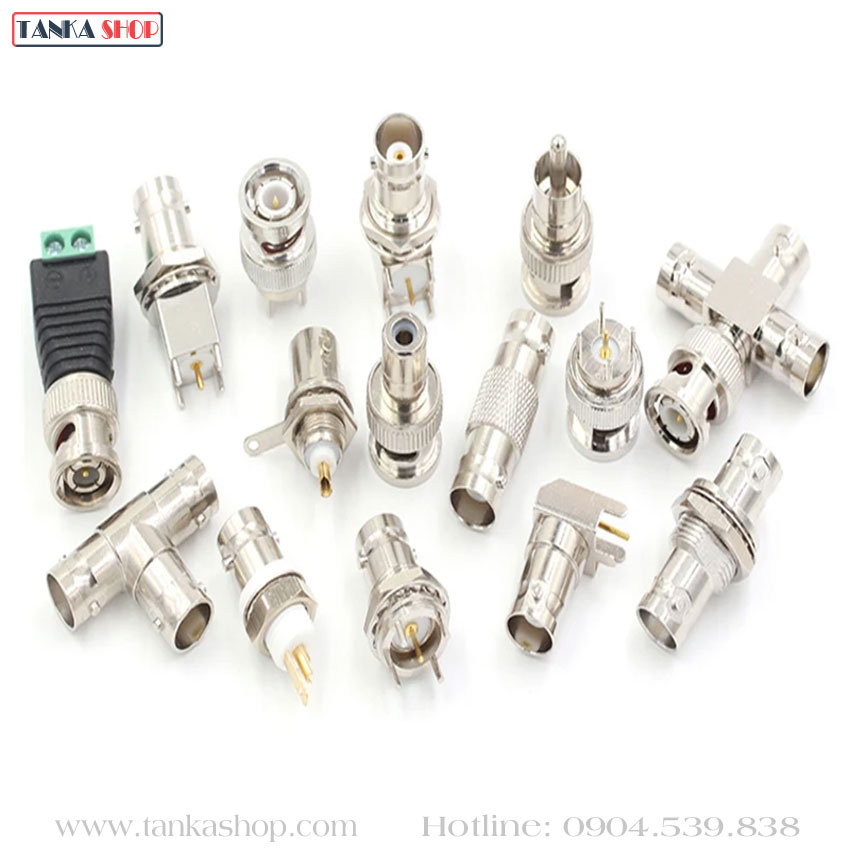 Jack BNC hàn nối chia cáp đồng trục cho camera