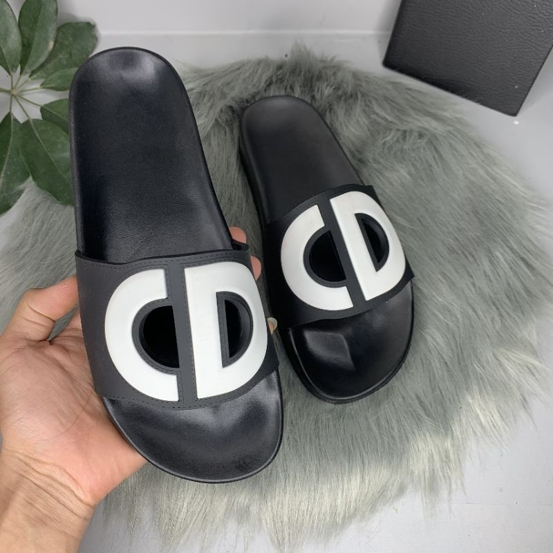 Dép quai ngang chữ S nam nữ chữ nổi chống nước,chống hôi chân