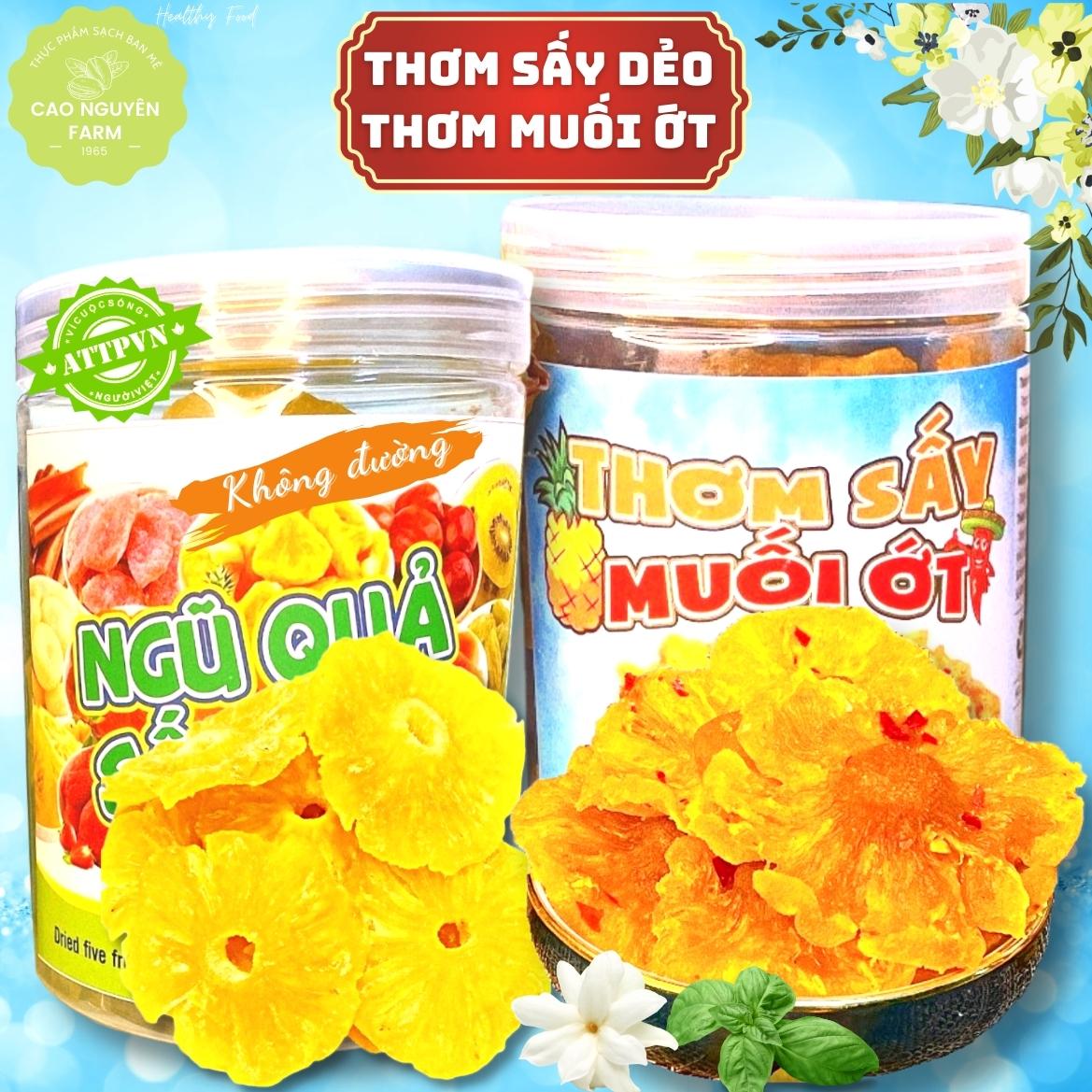 Thơm sấy dẻo, thơm sấy muối ớt, khóm sấy dẻo, muối ớt 300g, Nguyên vị, không đường, thực phẩm sạch, ăn vặt bà bầu, ăn vặt,