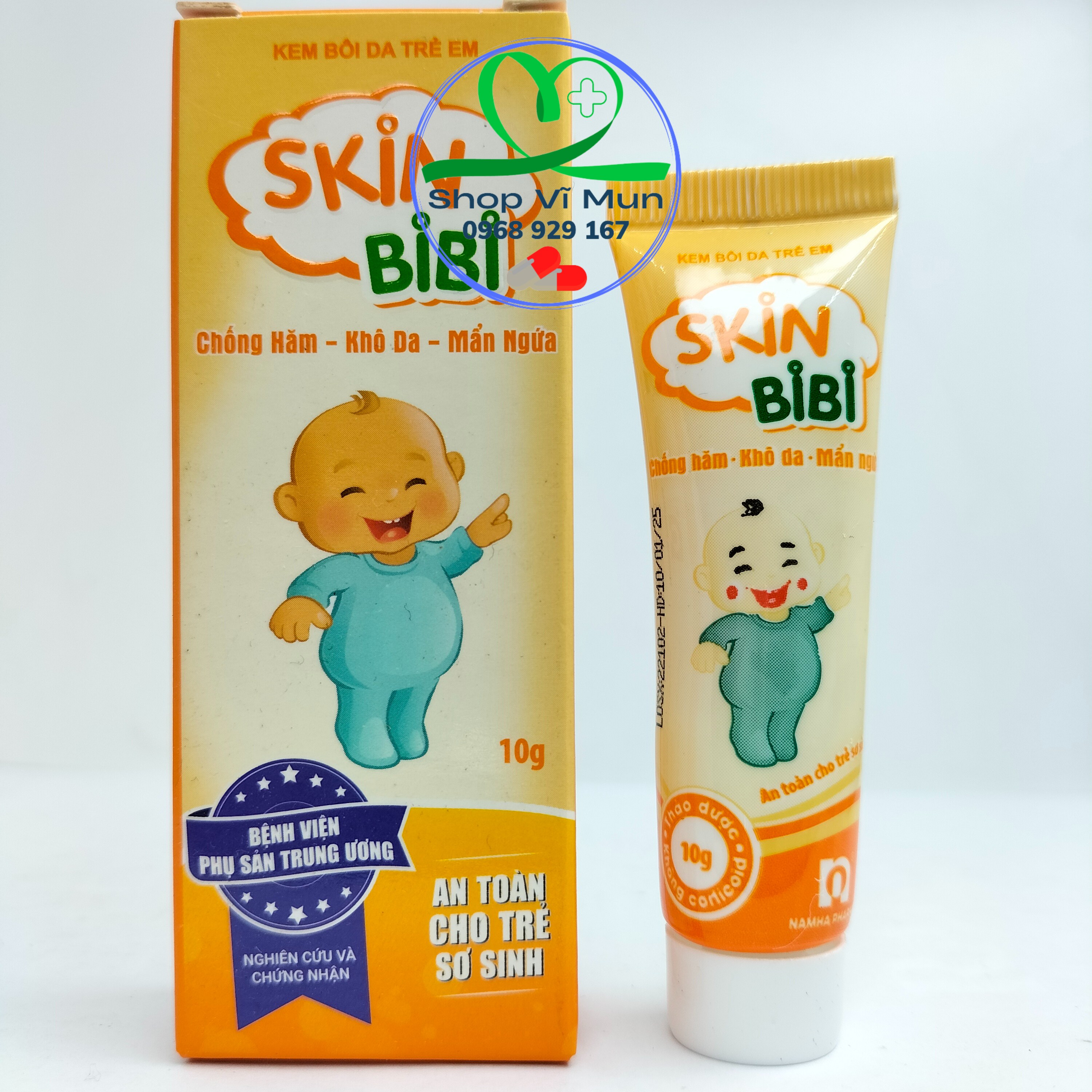 Kem bôi da trẻ em Skin Bibi chống hăm khô da mẩn ngứa 10g