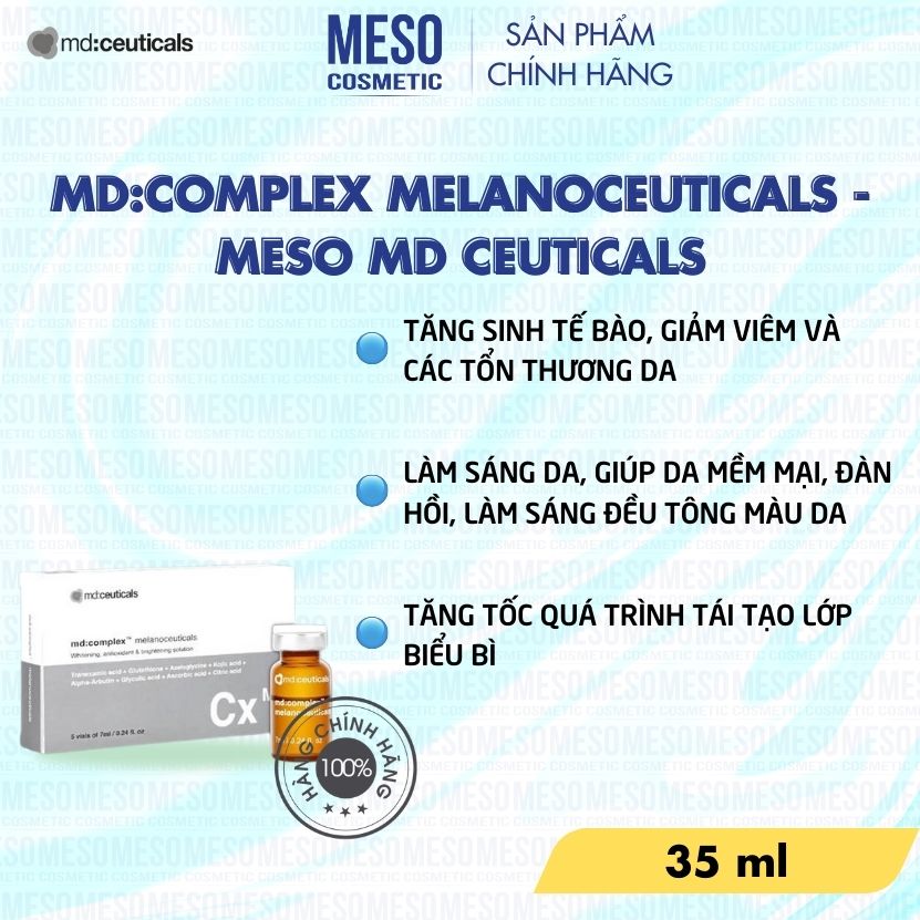 Md:Complex Melanoceuticals - Meso MD Ceuticals loại bỏ nám, tàn nhang, nám tái phát | Meso cosmetic
