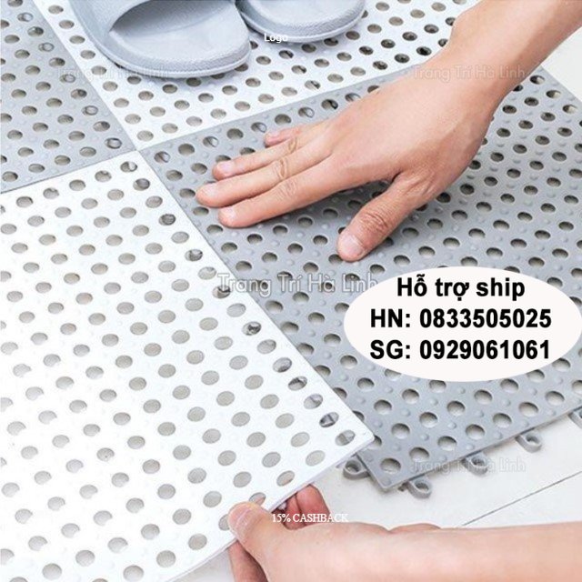 Doremiu - Tấm nhựa lót sàn chuồng chống lọt chân- có các khớp nối thành thảm nhựa lớn - 5
