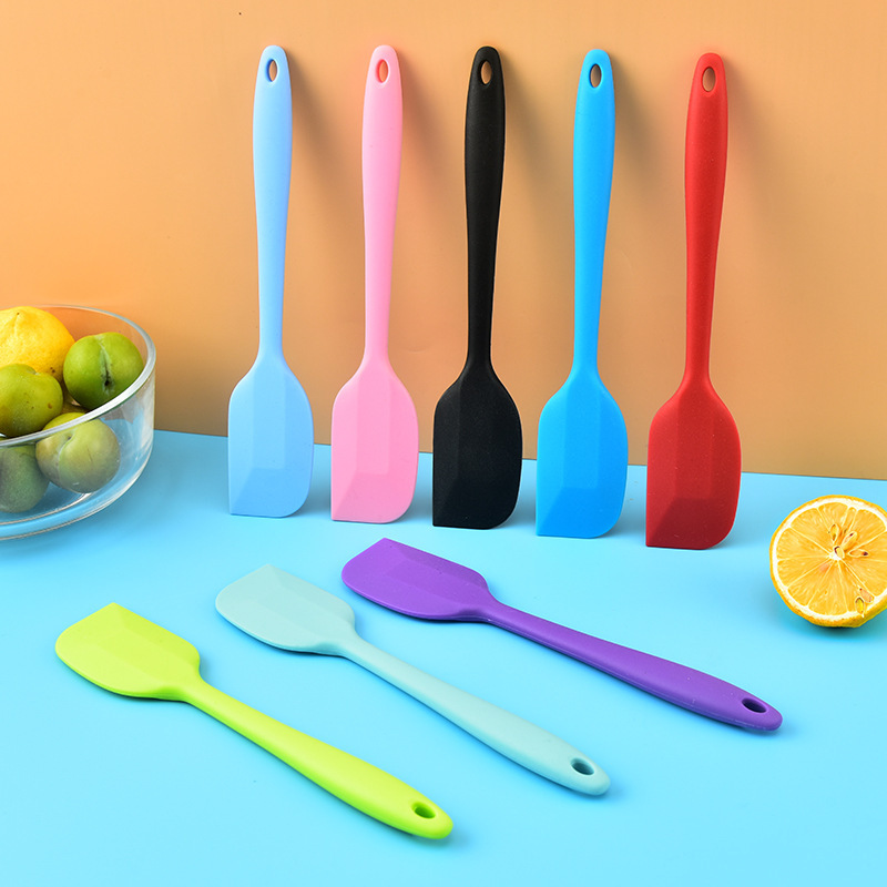 Phới Vét Bột Silicon 21cm Đúc Nguyên Khối, Cây phết kem Nhiều Màu 21cm