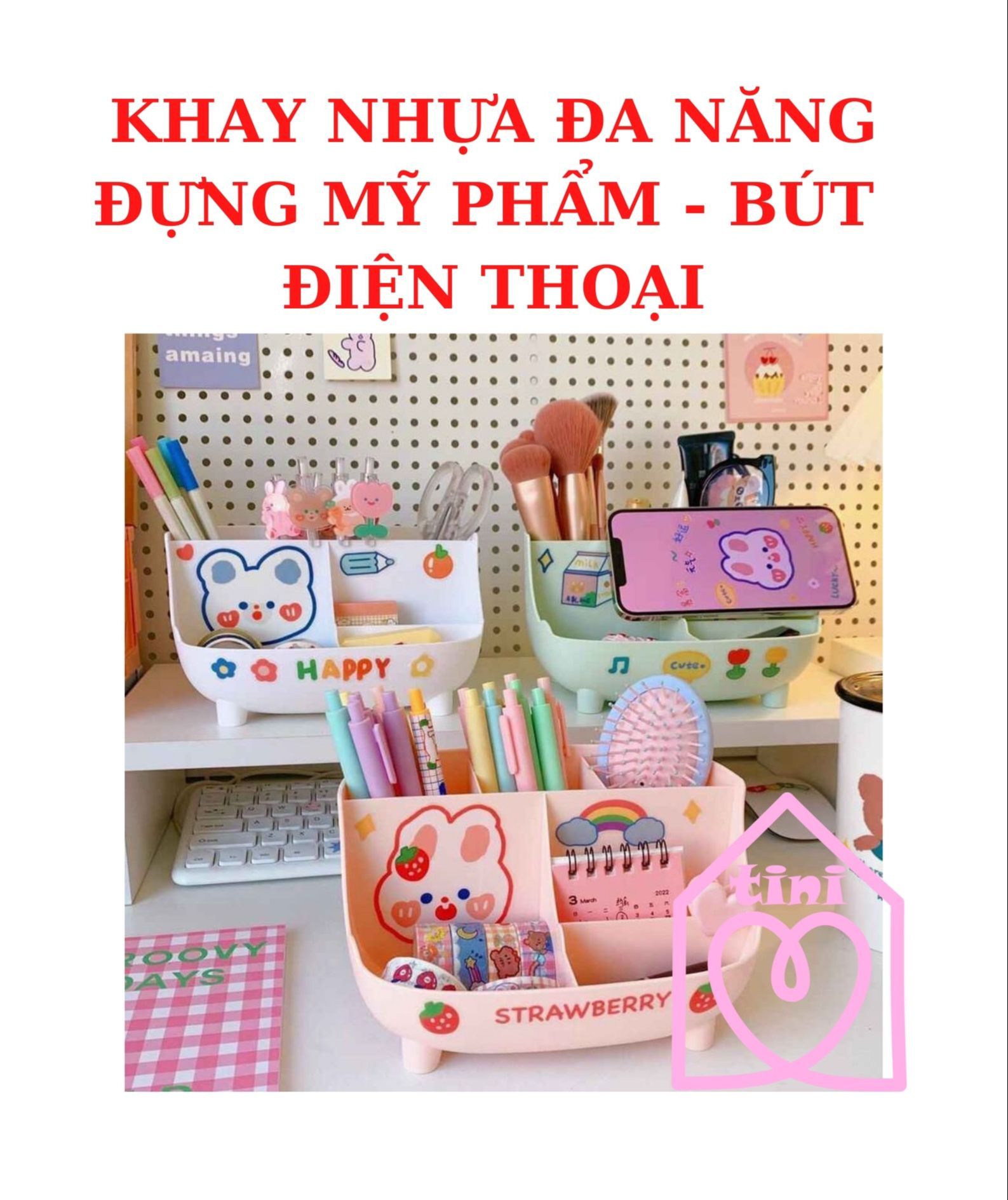 [HOT] KHAY NHỰA ĐA NĂNG DECOR CUTE, khay kệ nhựa  để bàn 5 ngăn lưu trữ mỹ phẩm đồ dùng học tập, kệ đựng đồ đa năng có ngăn kéo tiện lợi DECOR, khay chữ nhật đa năng mới lạ xinh thông minh gọn gàng TINI SHOP HCM