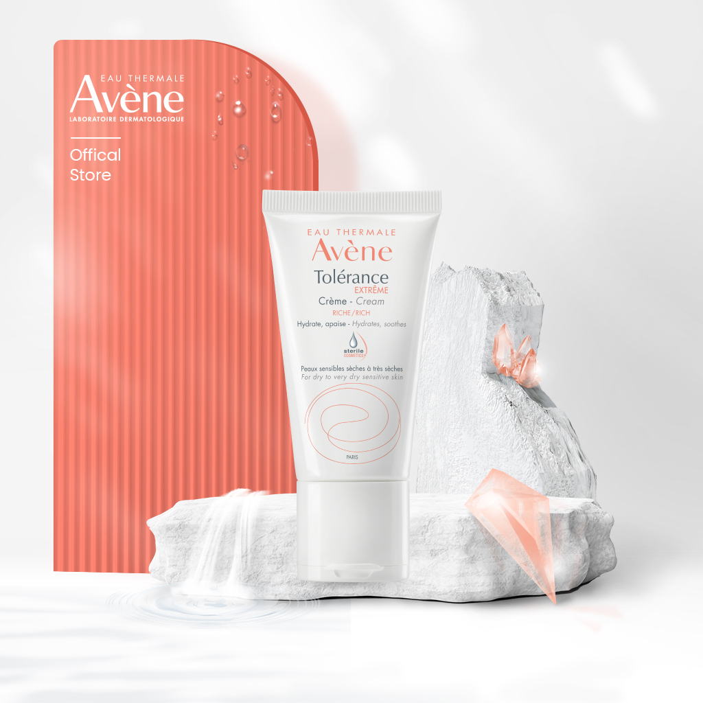 Kem dưỡng ẩm vô trùng cho da khô, hỗn hợp nhạy cảm avène tolerance extreme cream 50ml