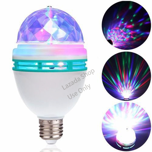 Bóng đèn led cầu xoay rgb bóng đèn ktv