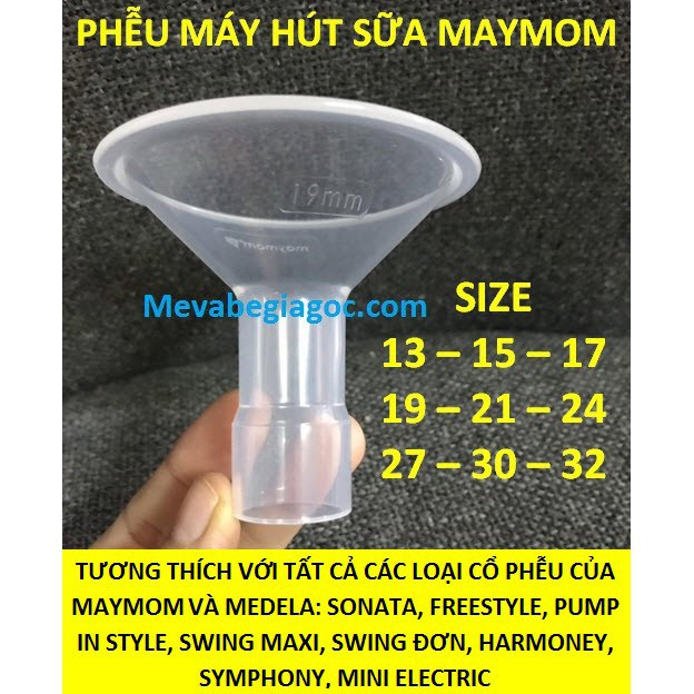 (freeship đến 50k) (1 bên ngực) bộ phụ kiện thay thế của maymom dùng cho máy hút sữa medela pump ctkm15 5